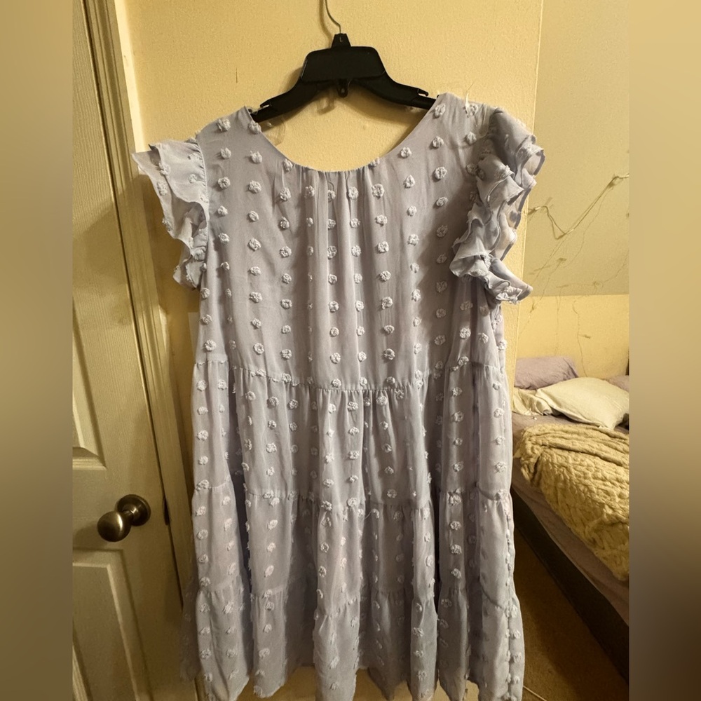 Kori Light purple Ruffle Sleeve Dress